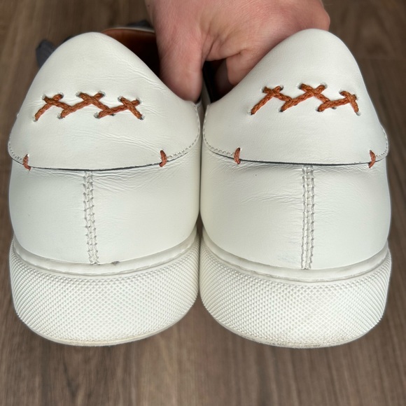 Ermenegildo Zegna Tiziano Leather Low Top White Sneakers | 11 - Picture 7 of 16